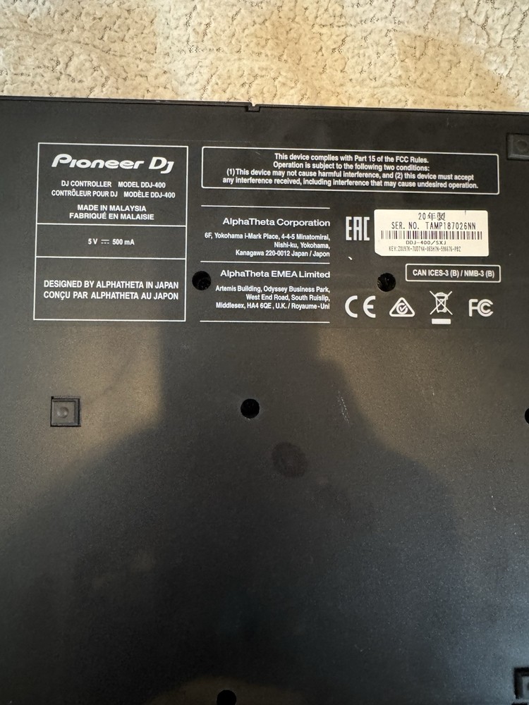 Pioneer DJ DDJ-400 Double Deck Controller - Black