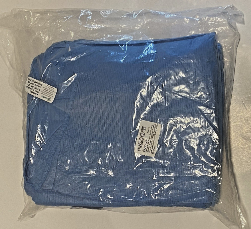 Disposable PPE Isolation Medical Gowns 100-Pack – Level 2, Full Back Coverage