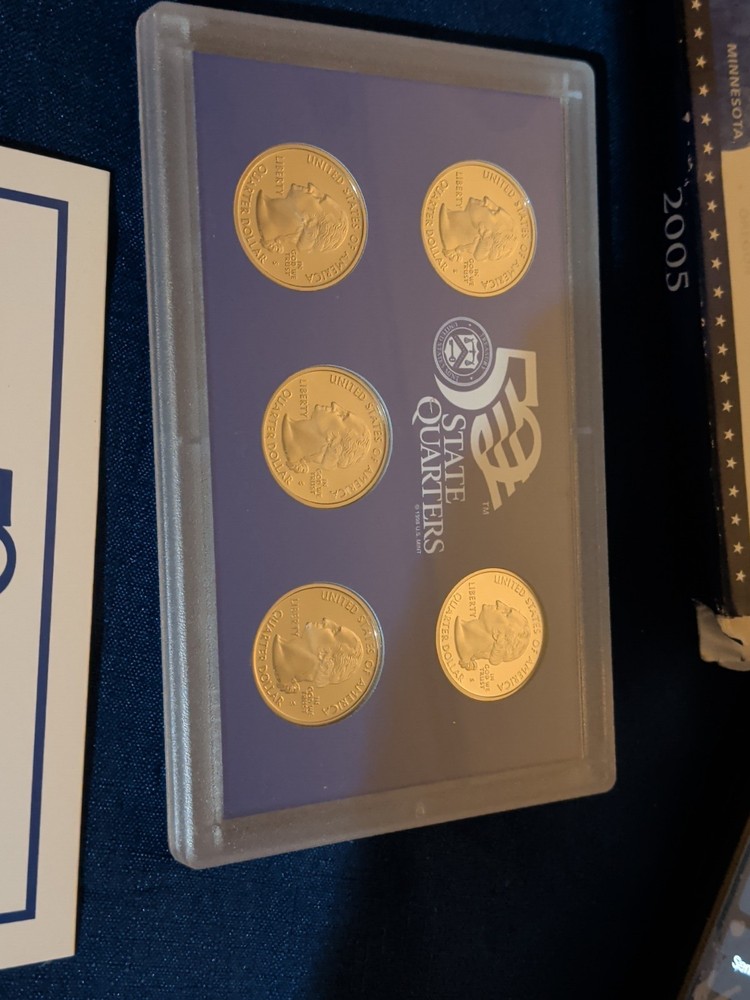 2005 S STATE QUARTERS PROOF SET WITH BOX & C.O.A .