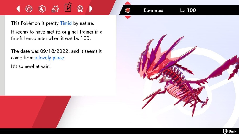 ✨Shiny✨ Event Eternatus For Pokemon Sword & Shield