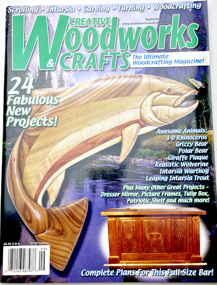 Scroll Saw Patterns Included! Creative Woodworks & Crafts Issue #94- 2003- NEW!