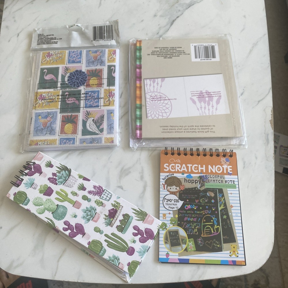 lot of notebooks journals
