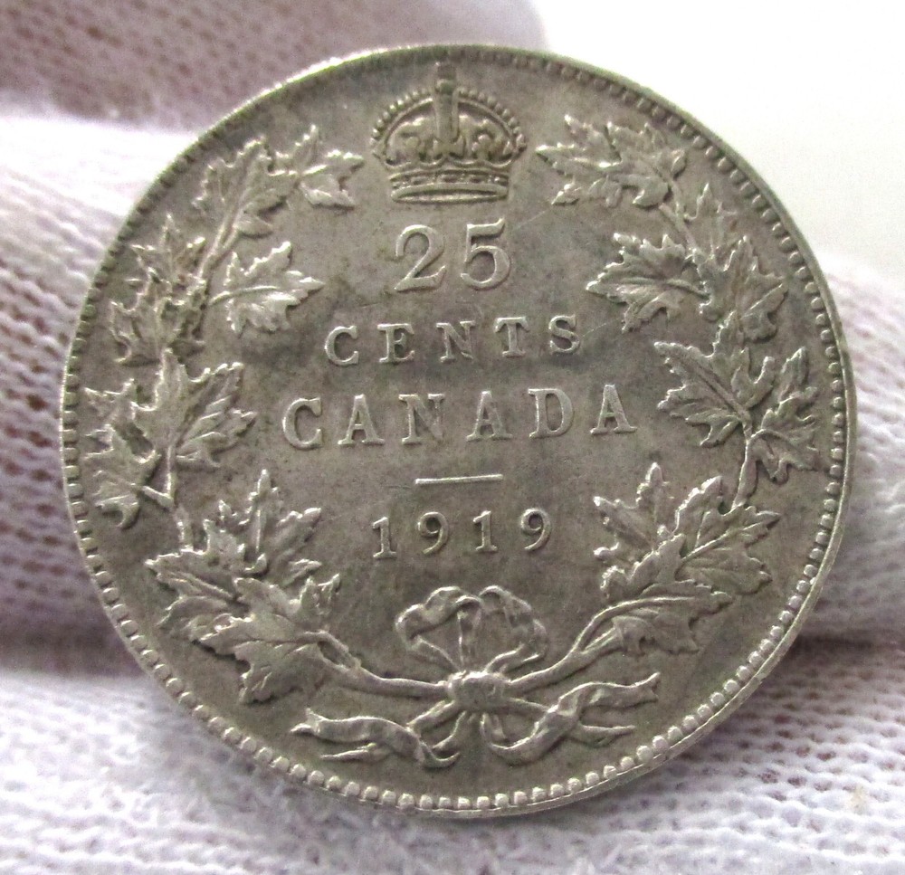 1919 CANADA 25 CENTS
