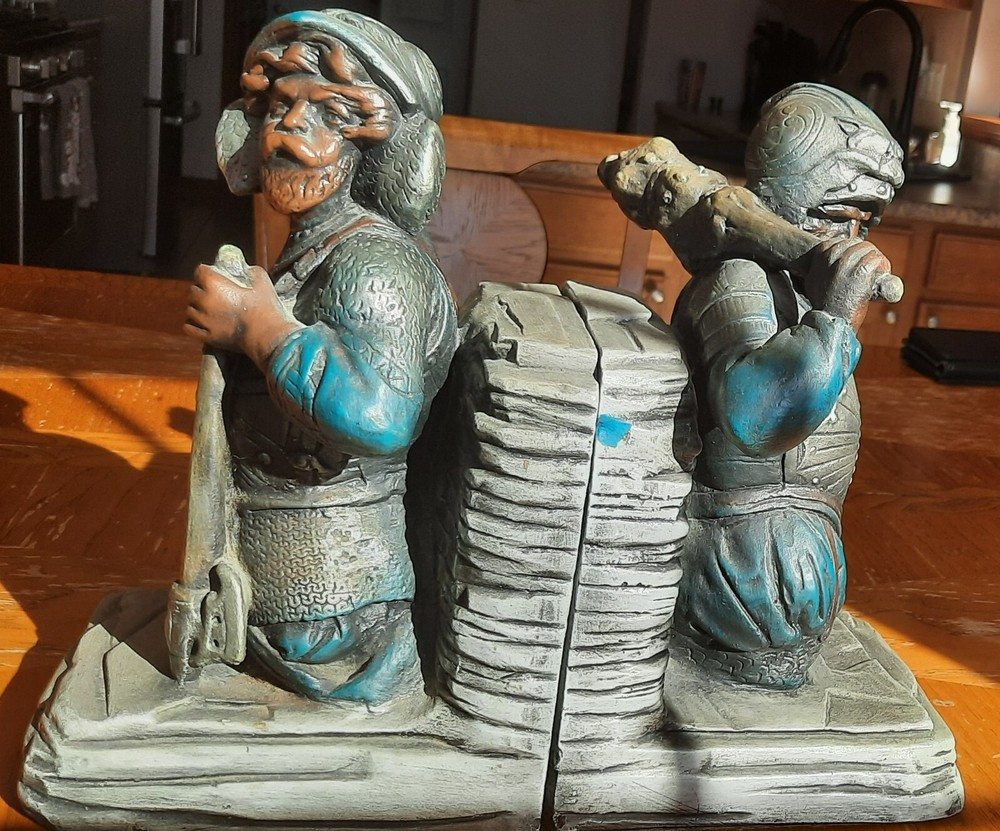 1970 Spanish Conquistador Bookends Pair