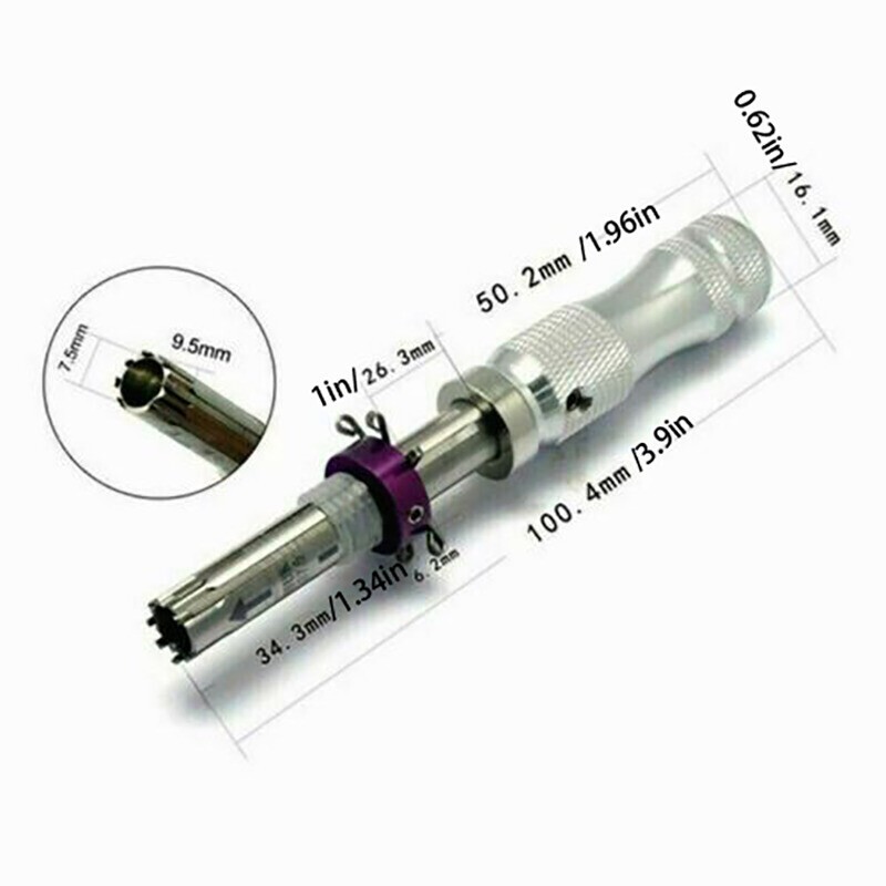 Locksmith Tools 3 Pcs 7 Pin Advanced Tubular Lock Tool Set for Padlock Tool