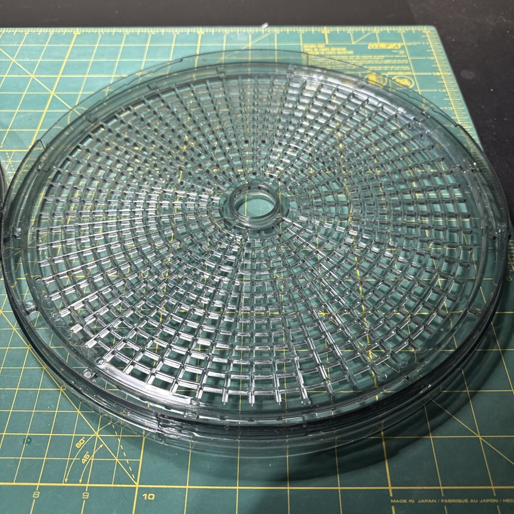 MAGIC CHEF Dehydrator 2 Replacement TRAYS Round Gray Plastic 13"