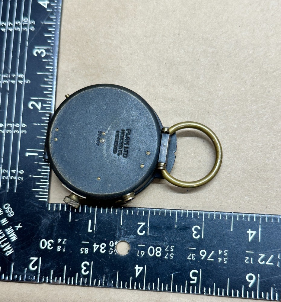 WWI Plan LTD Neuchatel Switzerland - US Engineer Corp. Brass Compass