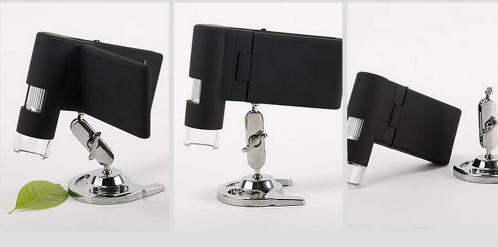 5MP HD Digital Portable Microscope Foldable Camera with 3" LCD Screen 8 LED