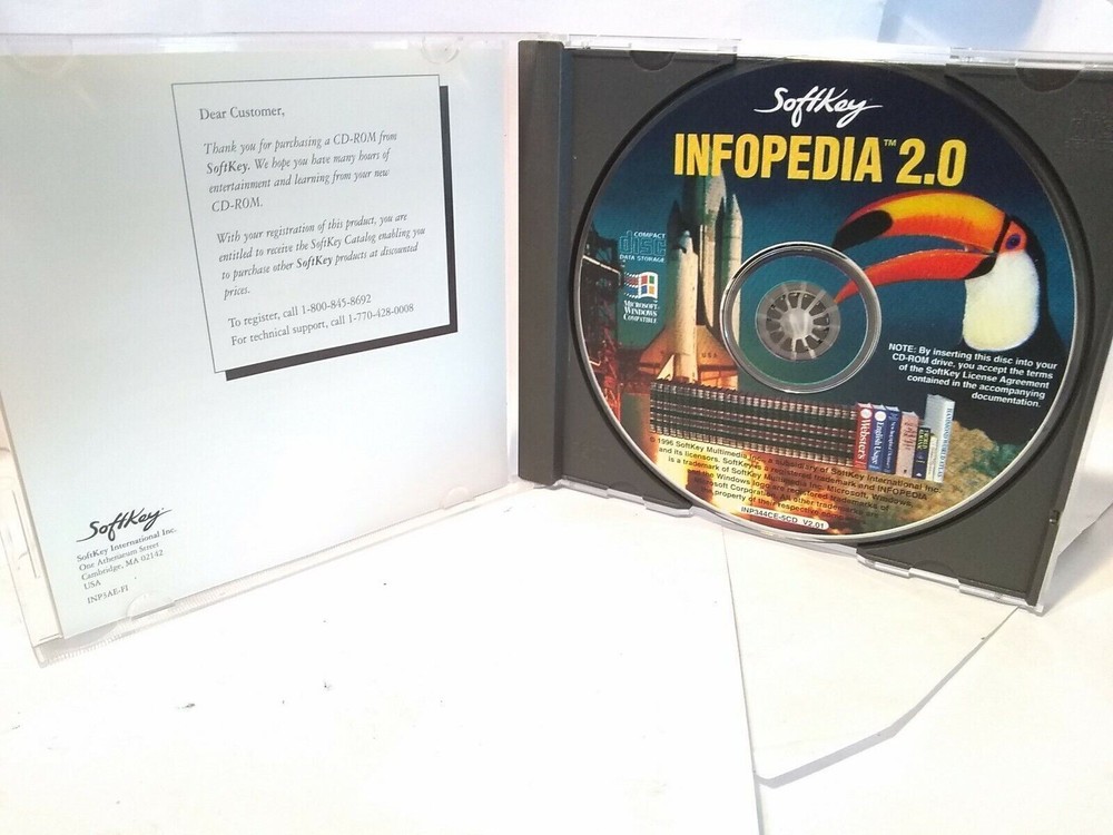 InfoPedia 2.0 Pc Computer CD-Rom Educational Learning Teaching Informational