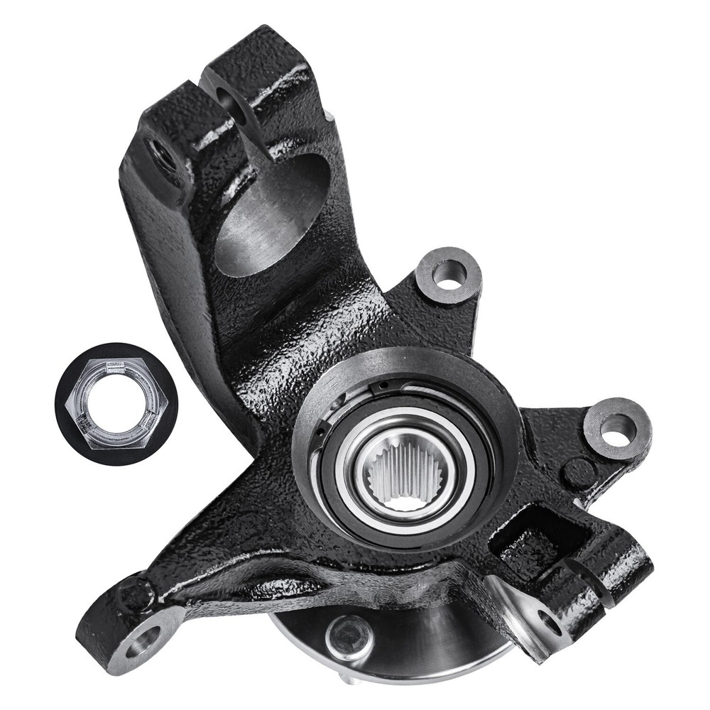 Front Steering Knuckles Wheel Hubs Lower Control Arms for 2006 - 2011 Ford Focus
