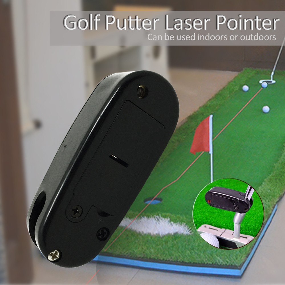 Golf Putter Laser Sight Pointer Putting Training Aim Line Corrector Black