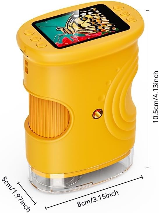 2.0" IPS Display Portable Microscope for Kids - 1000X Magnification & Easy Use
