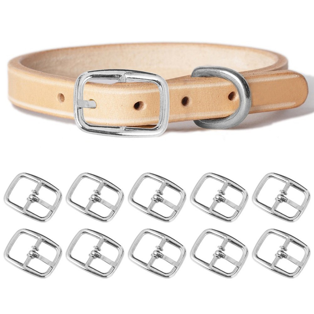 50 Pcs Quick Release Buckle Single Prong Metal Roller Pin Buckles