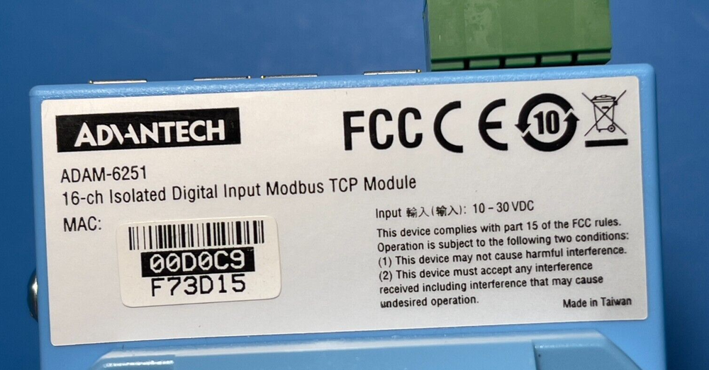 Advantech ADAM-6251 Data Acquisition Modules 16-ch