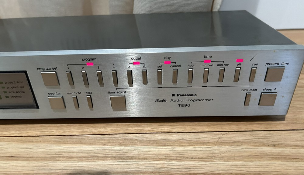 Panasonic TE96 Quartz Audio Programmer Vintage