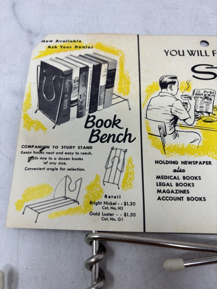 Vintage Study Stand Book Holder NOS