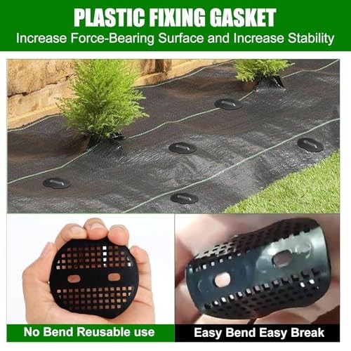 200pcs 6" Galvanized Turf Nails Set + Gaskets, Hook, Hammer & Gloves - Anti-Rust