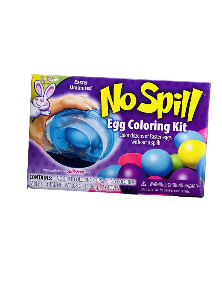 No Spill Egg Coloring Kit 5 Cups -Easter Unlimited / 5 Cups Inside