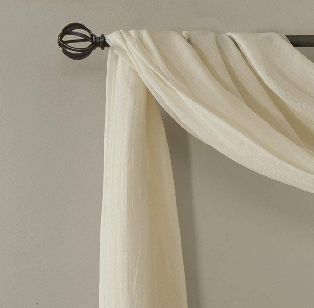 Solid Lightweight Crushed Sheer Scarf, MP40-4528 42”x144”L