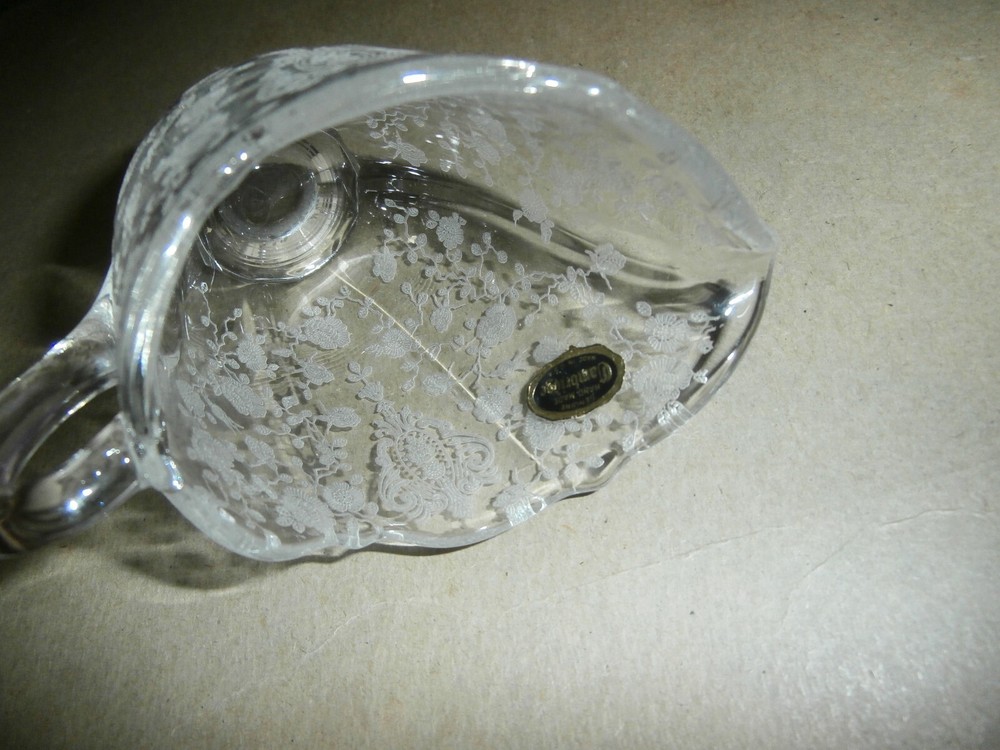 Hand Made Cambridge Glass Creamer