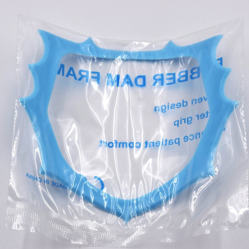 5 Pcs Dental Plastic Polypropylene Rubber Dam Sheet Frame Holder Brackets Blue