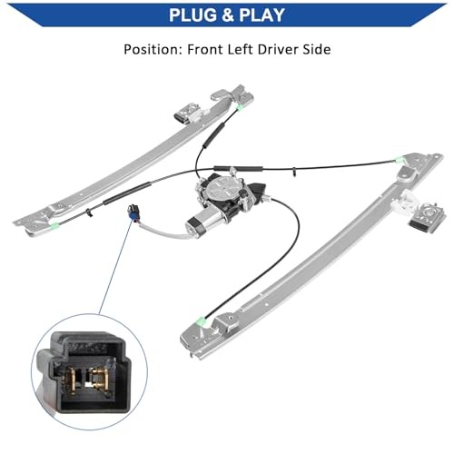 741-534 Power Window Regulator with Motor Compatible Front Left Driver Side