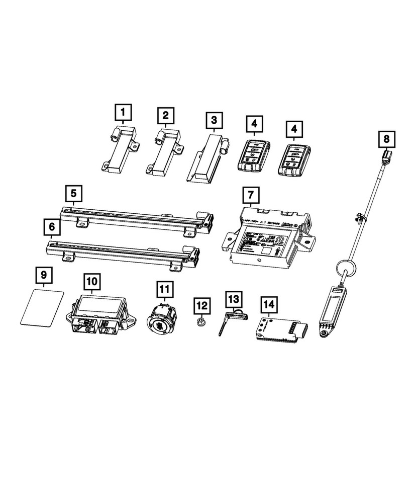 Genuine Mopar Passive Entry Antenna 68576274AA