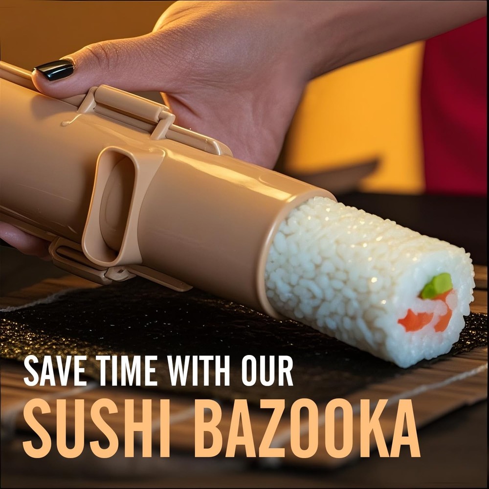 Sushi Making Kit, Roller Kit for Beginners Extra Large, Wood