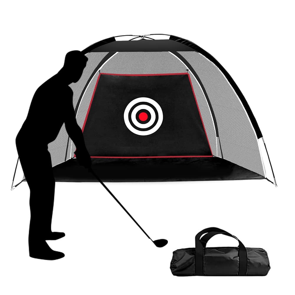 Black Golf Nets for Backyard Golf Practice Net Golf Hitting Net Training Aids wi