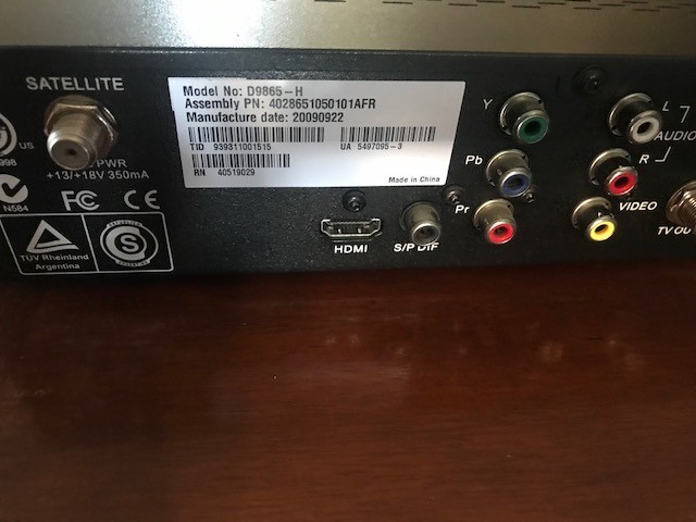 Cisco D9865-H AFN decoder satellite receiver New with cables & remote control