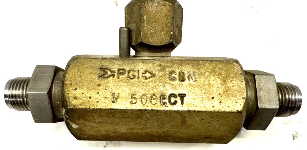 PGI NEEDLE VALVE V508CCT 1/4" X 1/4" THREADED