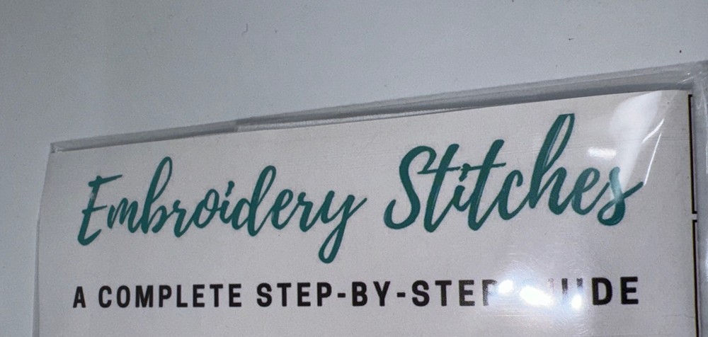 Embroidery Stitches A Complete Step-By- Step Guide Kit: Owl Preprinted W/ Thread