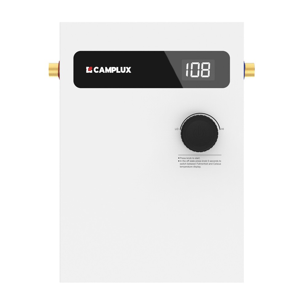 Camplux 11kW Electric Tankless Water Heater 240 Volt Instant Hot w/Side Connect
