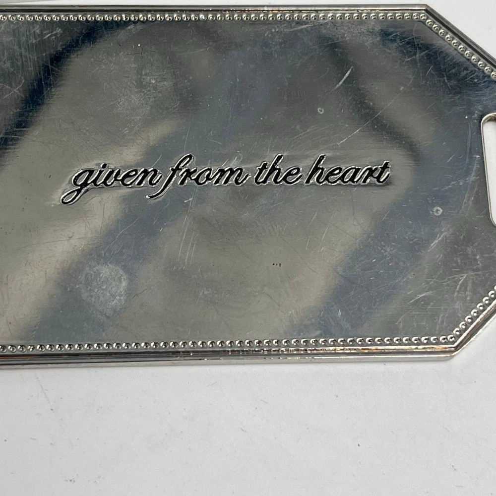 Neiman Marcus Metal Gift Tags Luggage Tags Set Silver & Brass