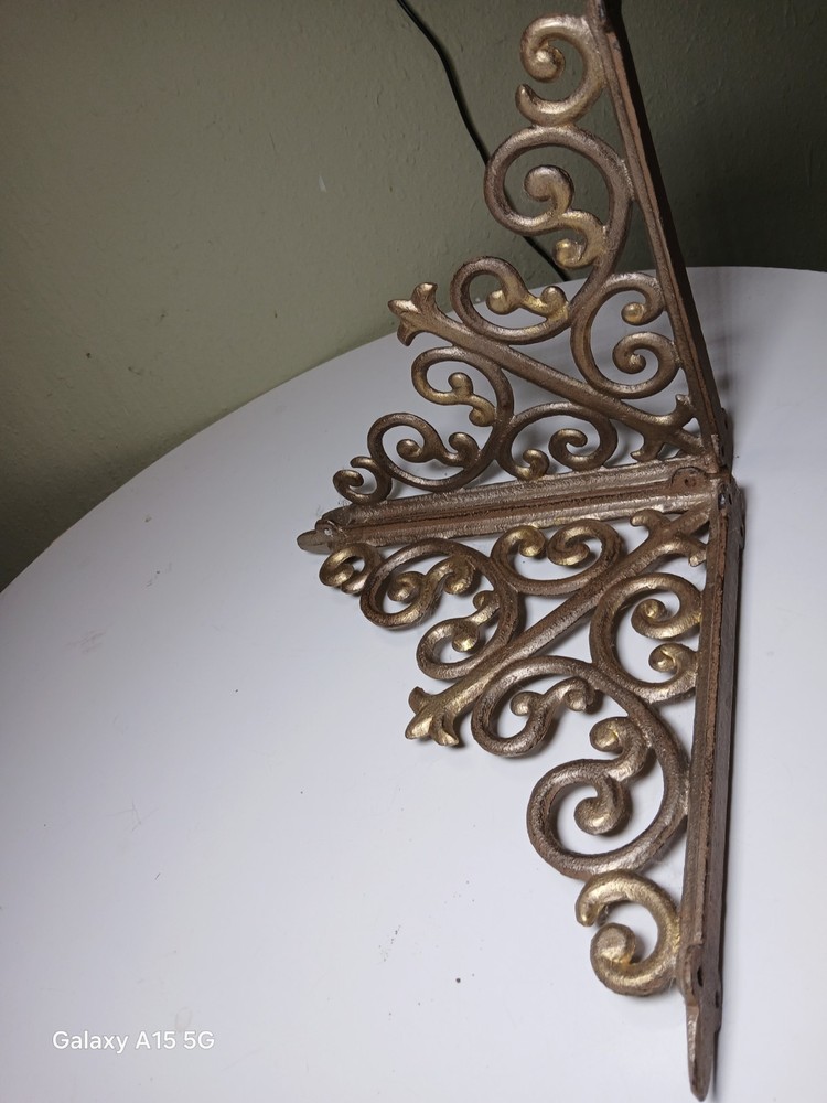 Wall Mount Cast Iron Antique Rustic Shelf Cistern Brackets Shelf Brackets