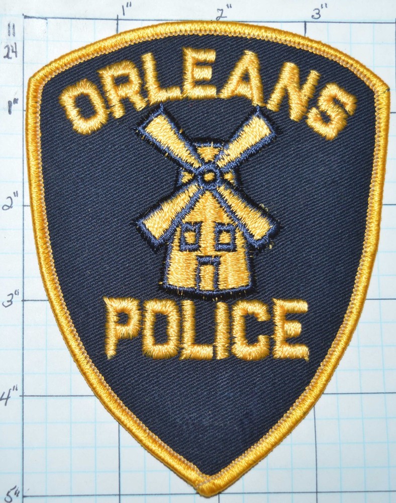MASSACHUSETTS, ORLEANS POLICE DEPT DARK BLUE PATCH