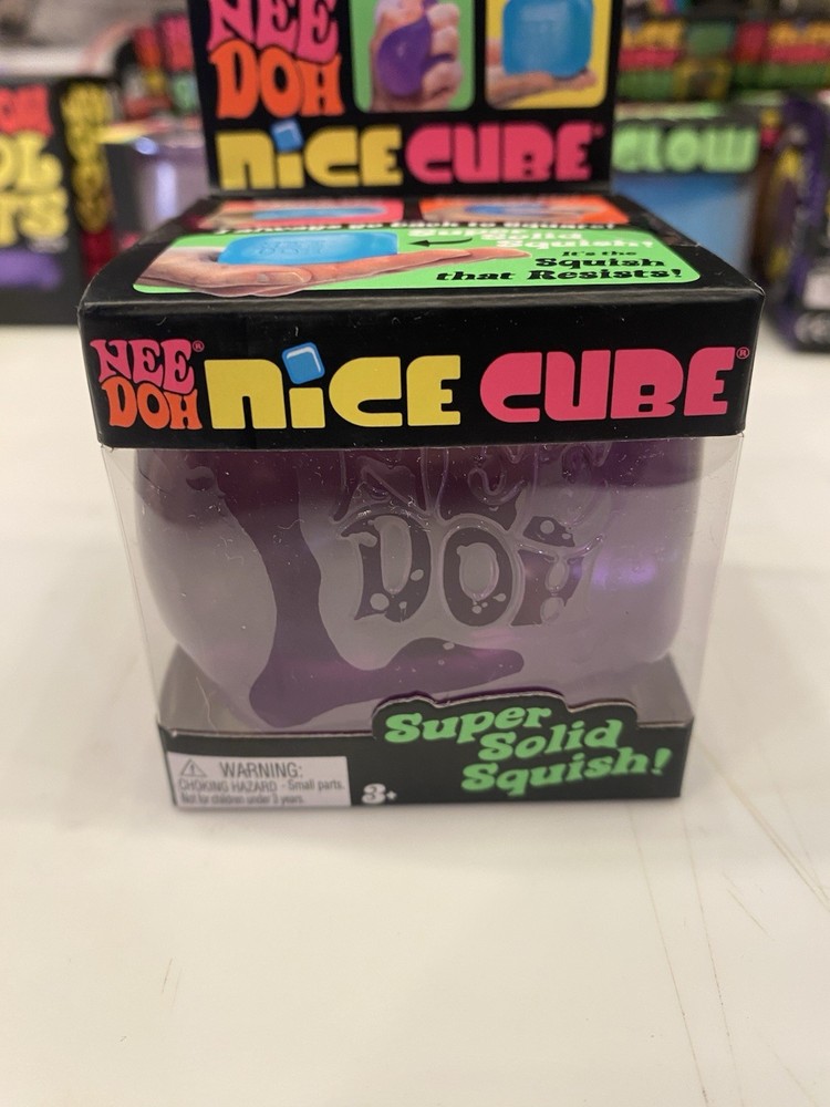 NeeDoh Nice Cube Purple NEW Nee Doh