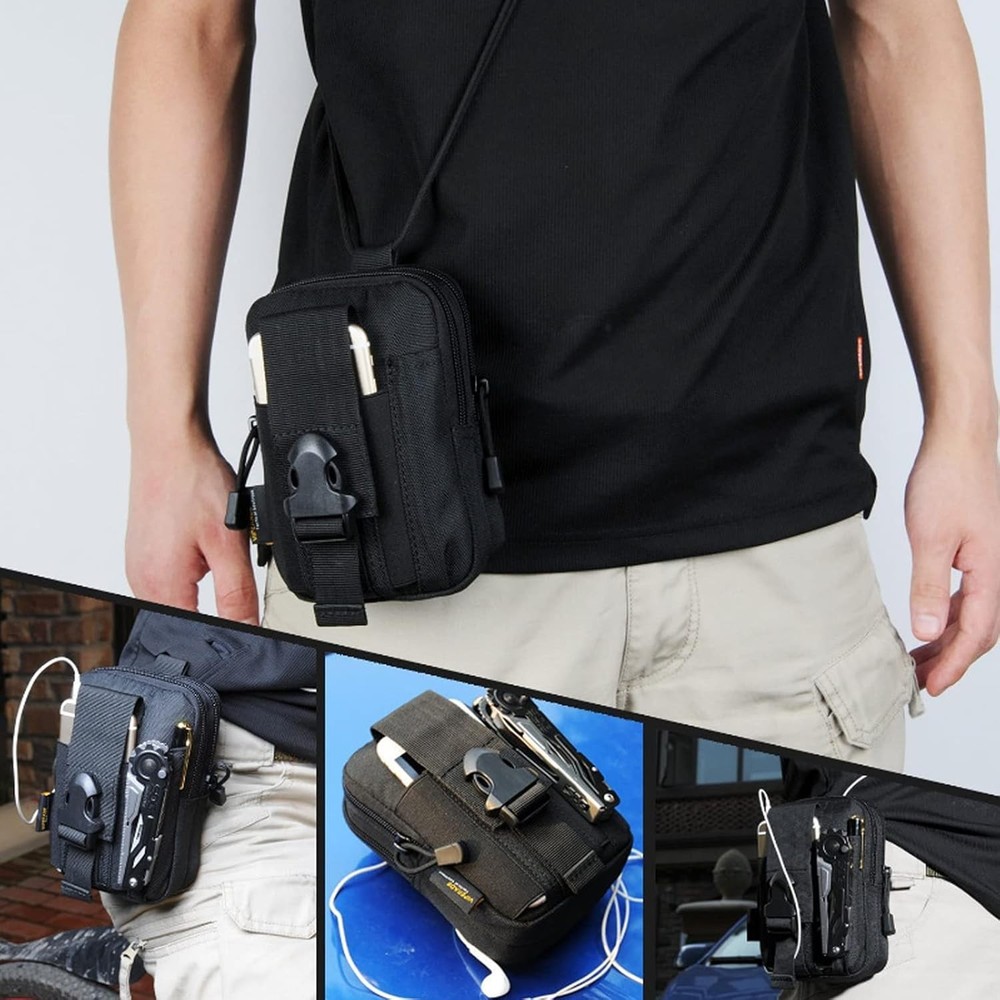 Universal Tactical Seat ​Back Organizer Vehicle Molle Panel Black