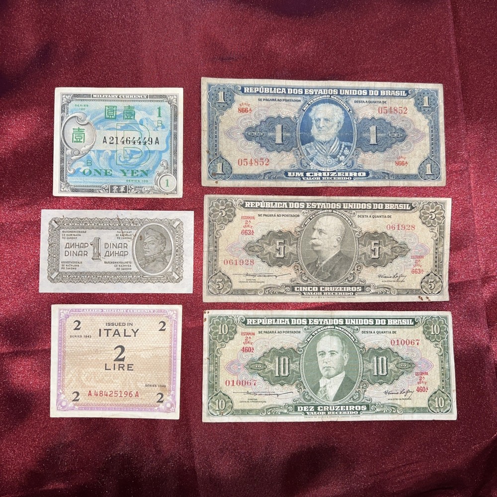 World War II Foreign Currency-Multiple Countries!
