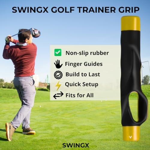 Golf Grip Trainer, Golf Training Aid, Grip Trainer To Help Train Correct yellow