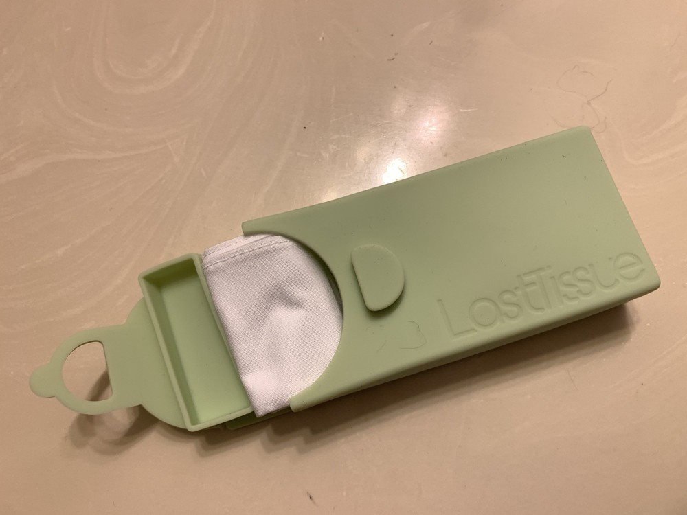 tissue Holder With Cloth Tissues