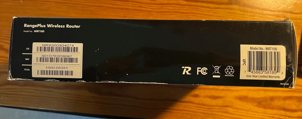 Cisco Linksys RangePlus MIMO Wireless Router WRT100