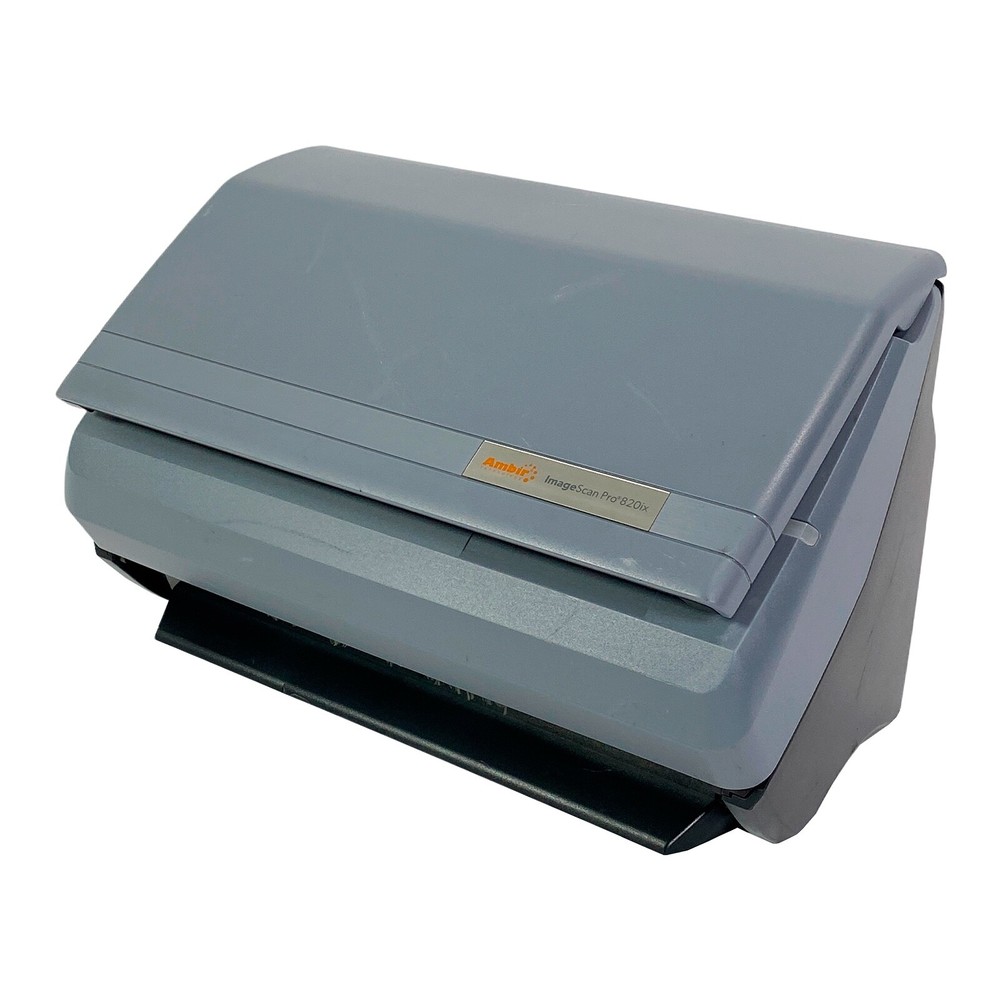 FULLY TESTED 🔥 Ambir ImageScan Pro 820ix 20ppm Document Scanner No Output Tray