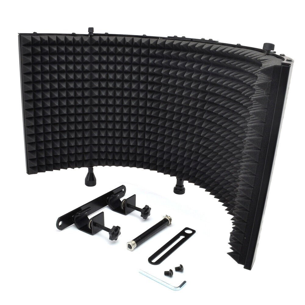 Pyle PSMRS11 Studio Microphone Isolation Shield with Sound Dampening Foam
