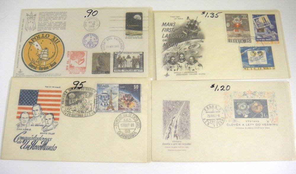 First Day Cover Issue Cachets Stamps Space UN Bi-Centennial Electronics Lot 22
