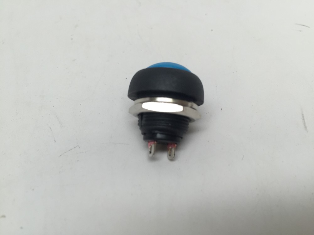 10 PCS MARINE BOAT CAR 12MM MINI ROUND BLUE PUSH BUTTON SWITCH MOMENTARY ON-OFF