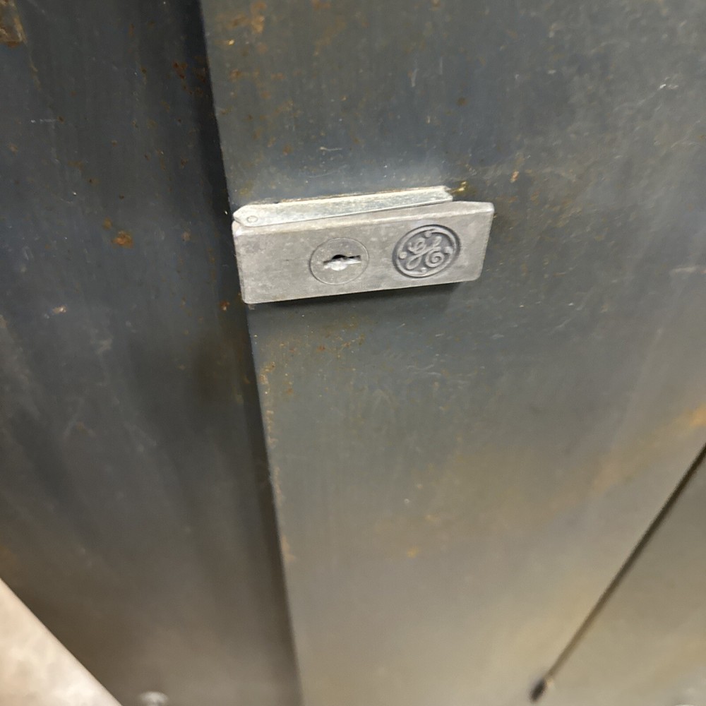 General Electric electric cabinet front vintage