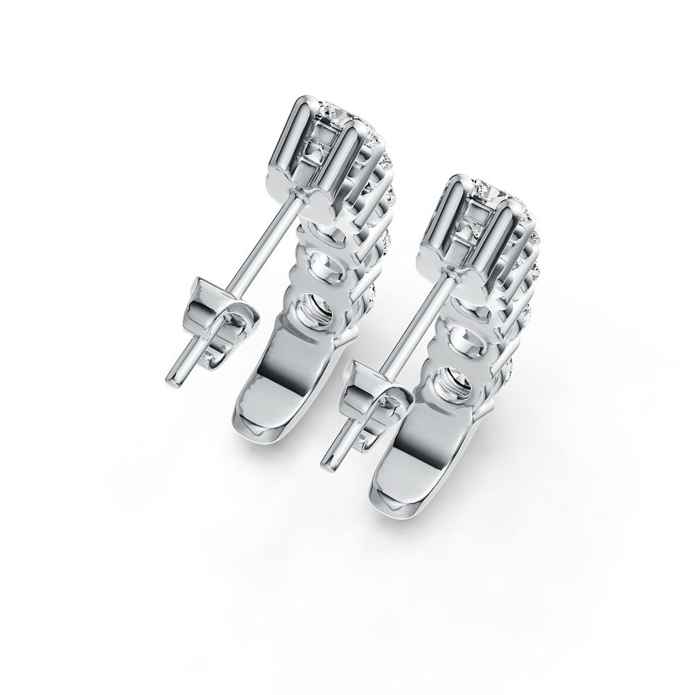 Sterling Silver Semi Mount Earrings Setting Round RD 3.5mm