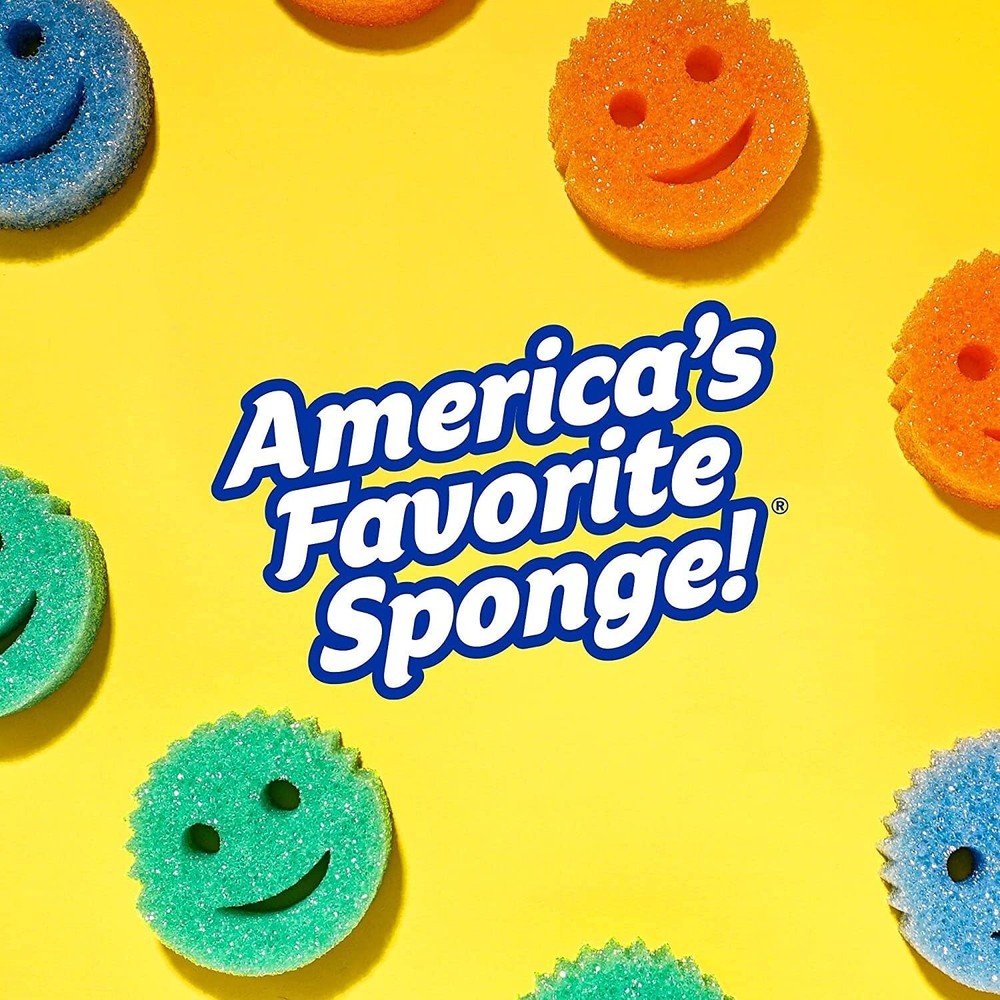 Scrub Daddy Colors Flex Texture Scrubber Sponges, 8 Pack