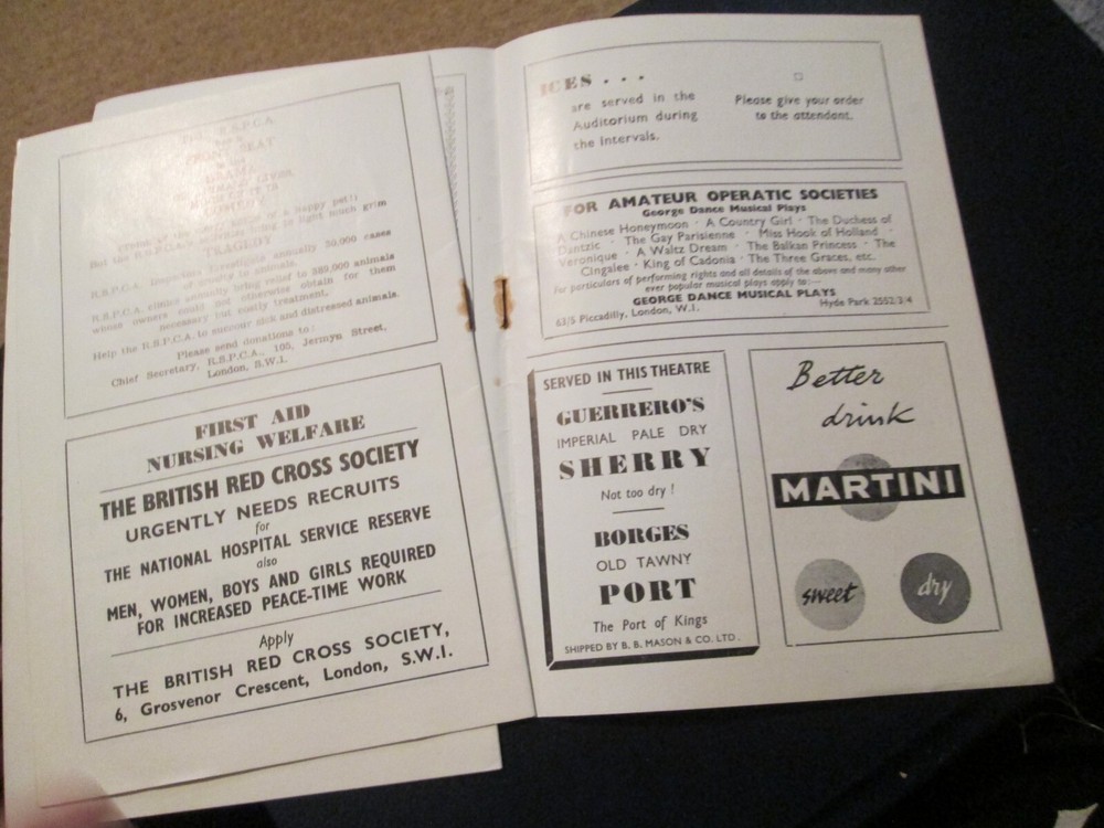 Princes Theatre TIVOLI'S PANTOMIMETEATER 1957 Programme